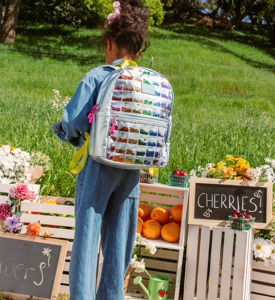 Quilted Sequin Backpack