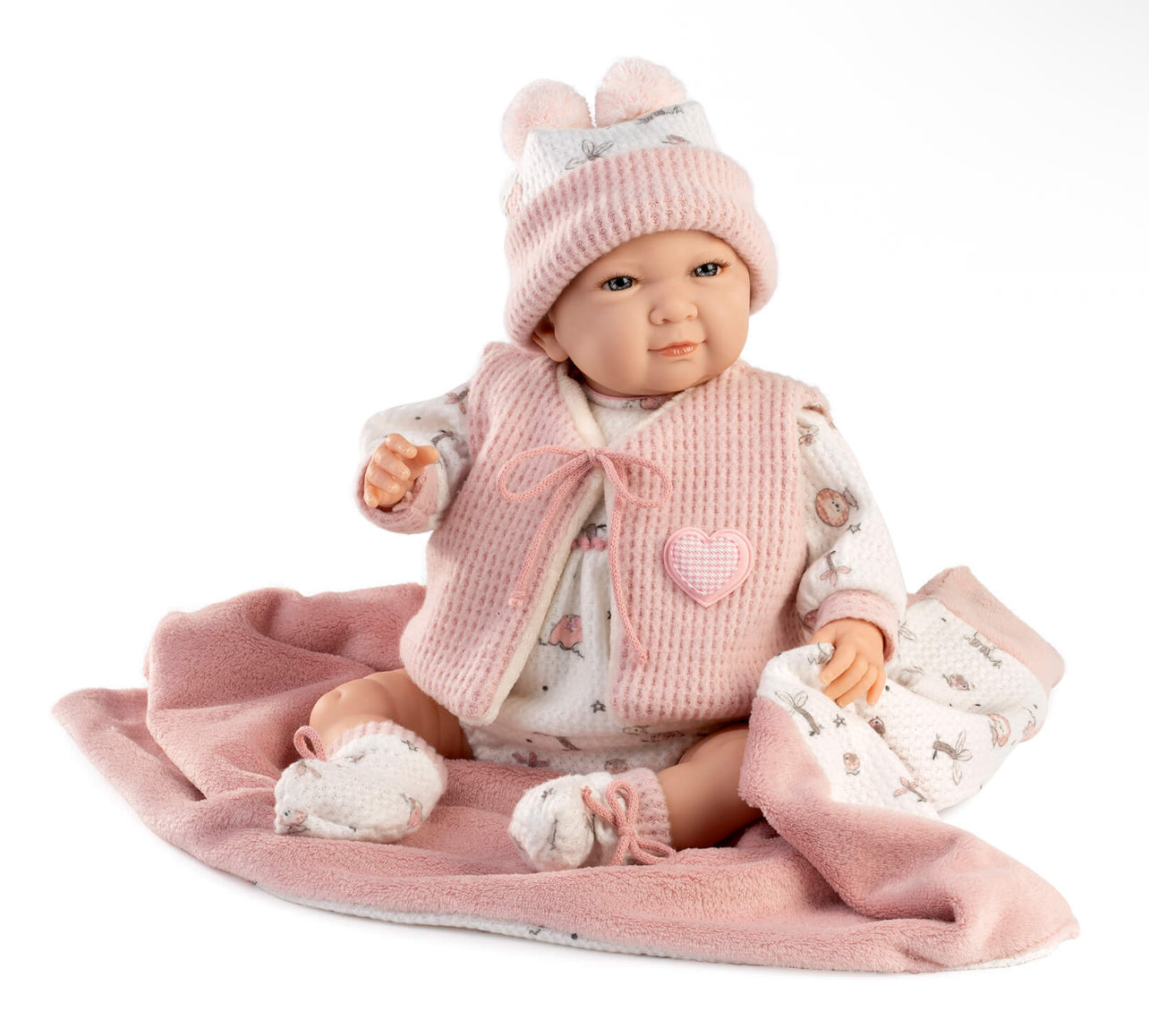Mi Pequeño Reborn Chaleco Rosa