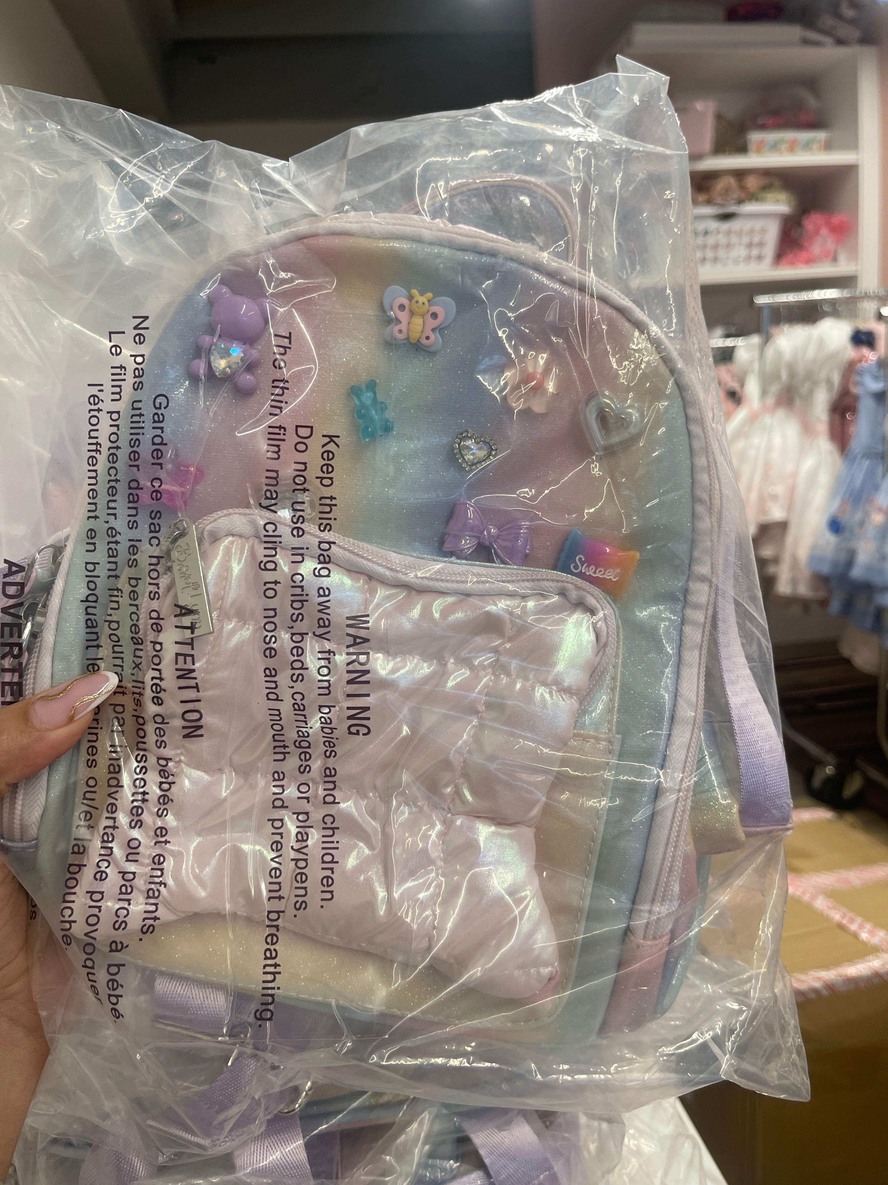 Charm Pastel Mini Backpack