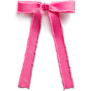 Dahlia Deconstructed Grosgrain Ribbon Long Tail Clip - Hot Pink