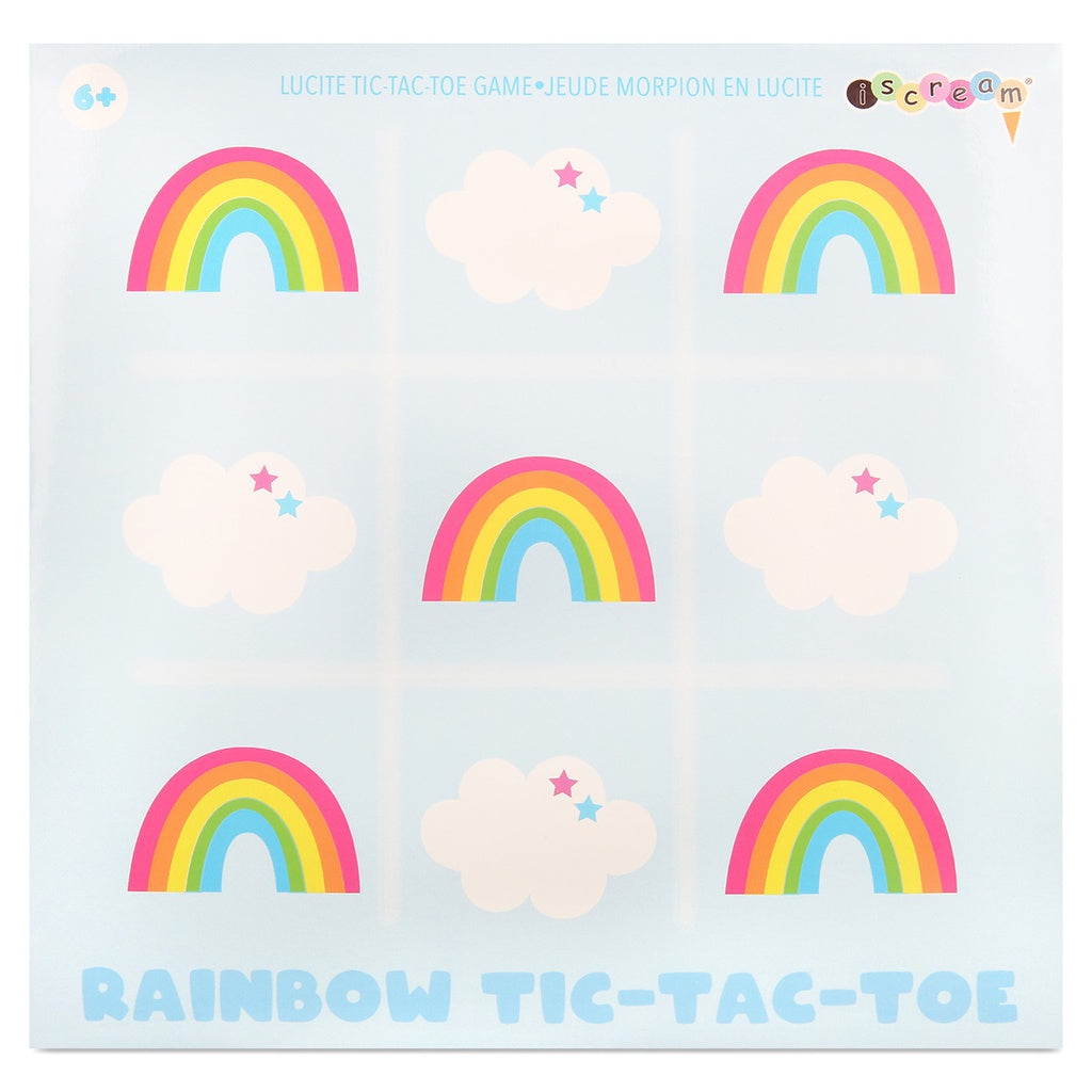 Rainbow Lucite Tic Tac Toe