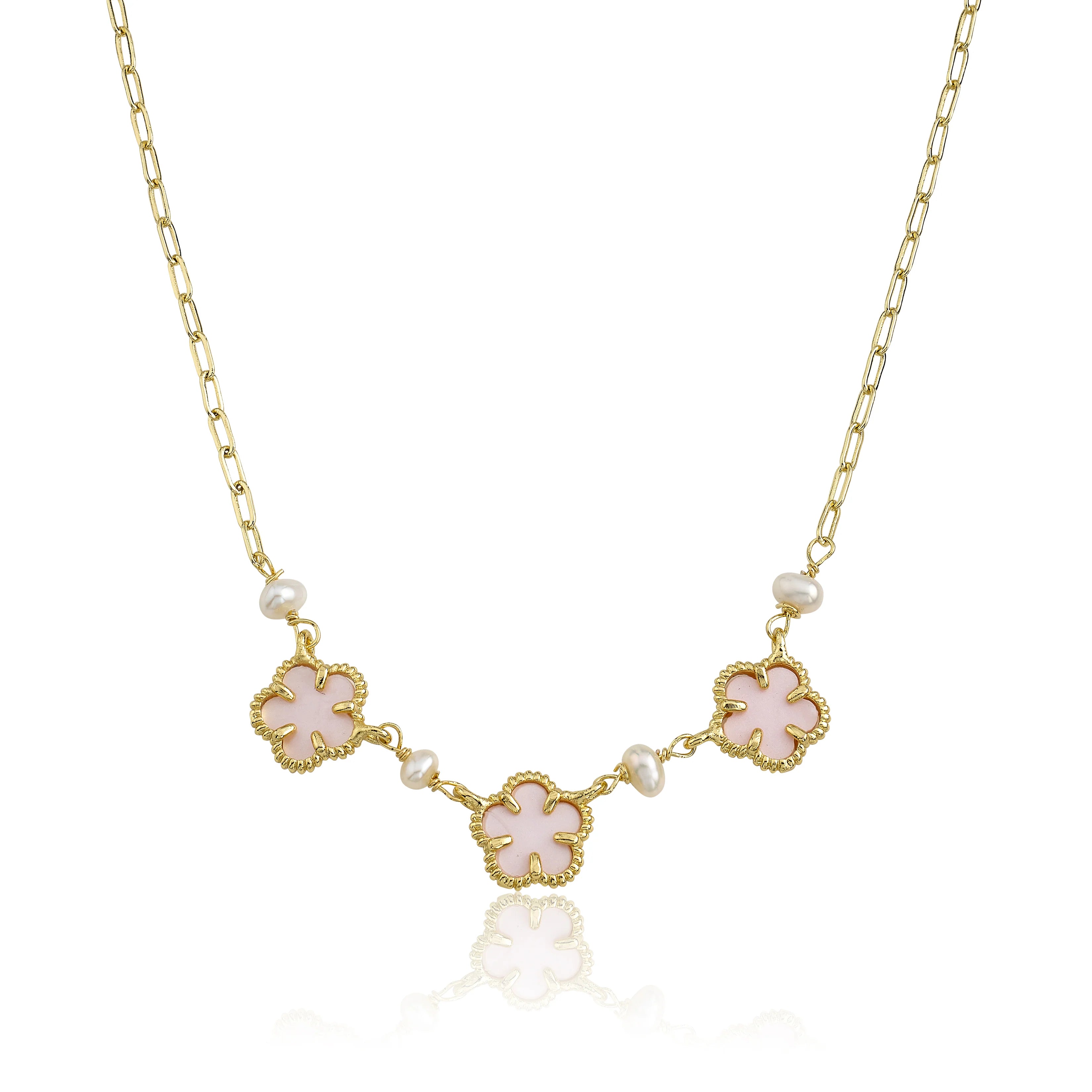 Freshwater Pearl Necklace - Pink