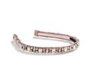 Candy Rhinestone Embellished Satin Headband - Mauve