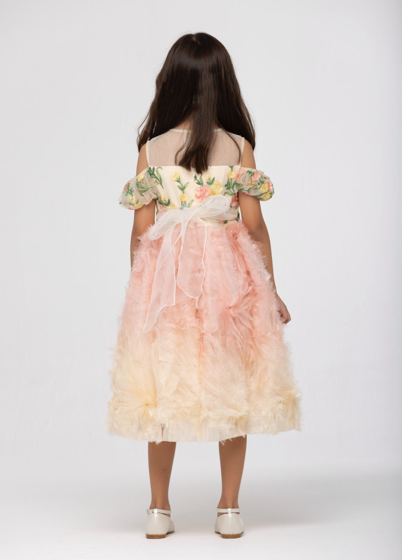 Pink Feathers Girl Dress