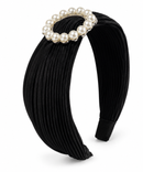 Black Pearl Medallion Headband