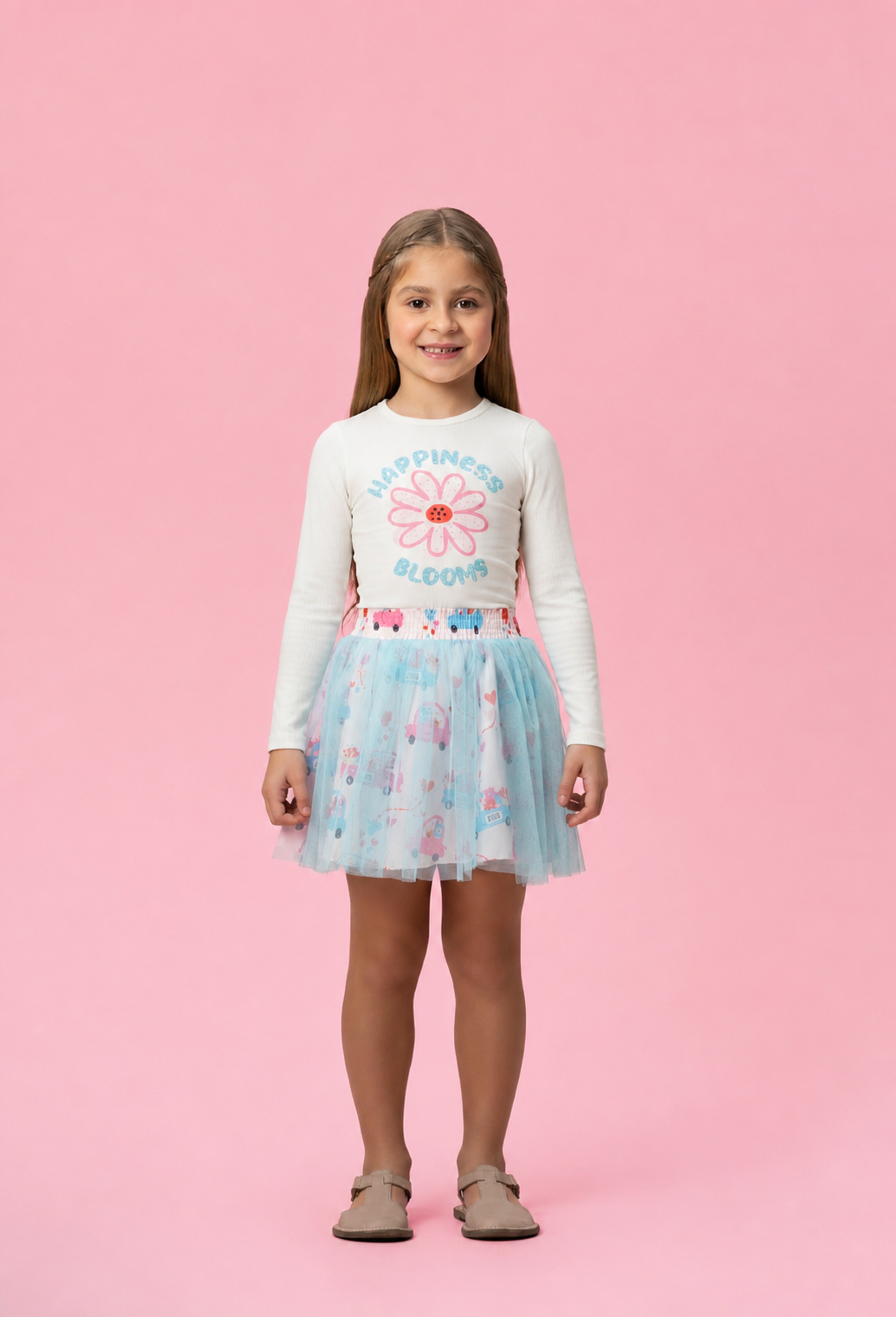 Printed Light Blue Set