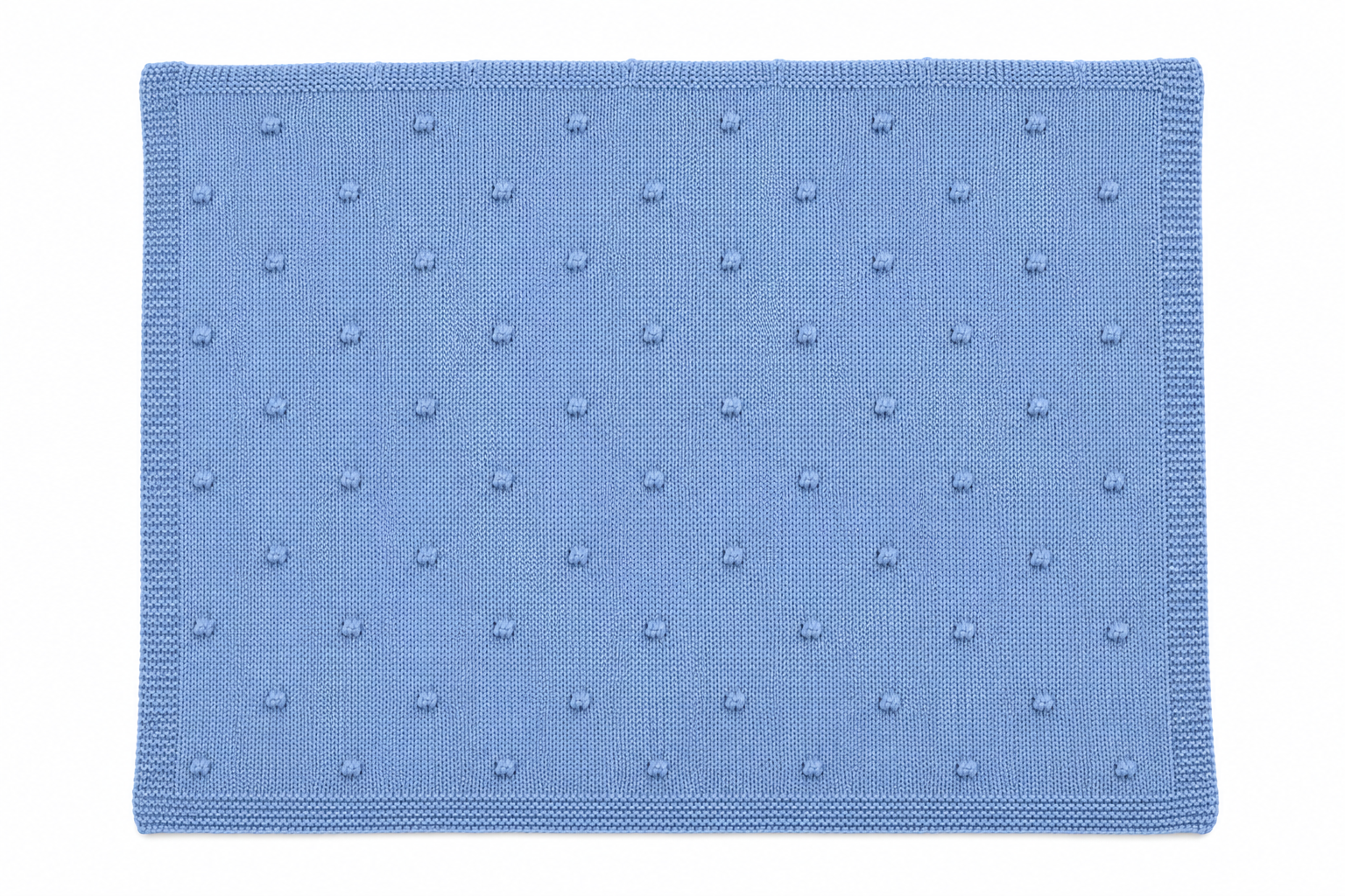 Blue Knitted Blanket
