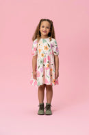 Pink & Green Dress
