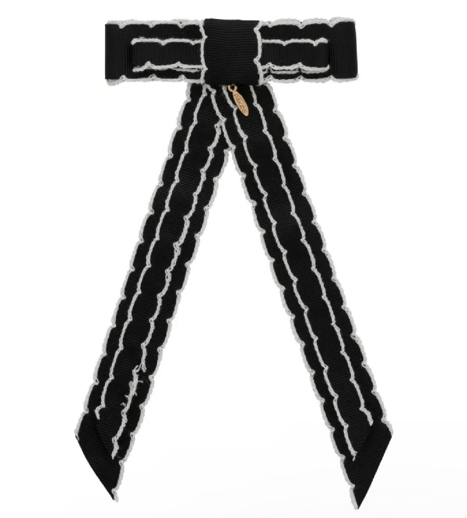 Rebecca Moonstitch Clip - Navy y Negro