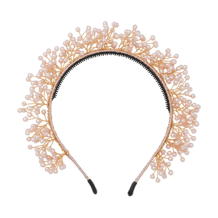 Baby Breath Royal Headband - Pink Pearl