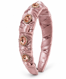 Blush Satin Gemstone Headband