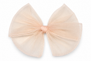 Blush Shimmer Tulle Bow
