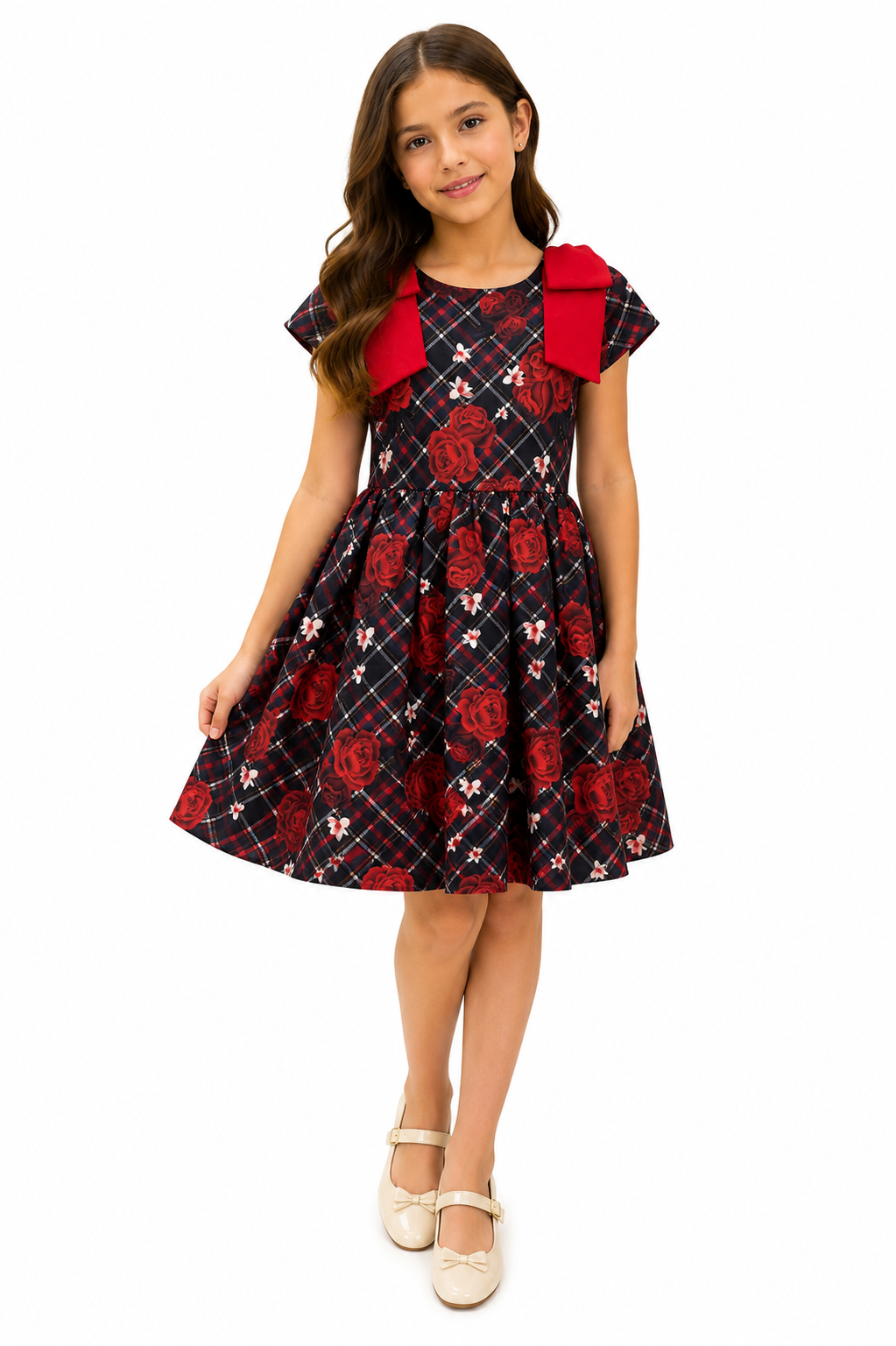 Floral Check Print