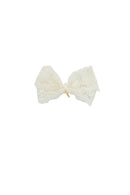 Dahlia Bow Clip - Ivory