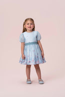 Light Blue Flowered Dress