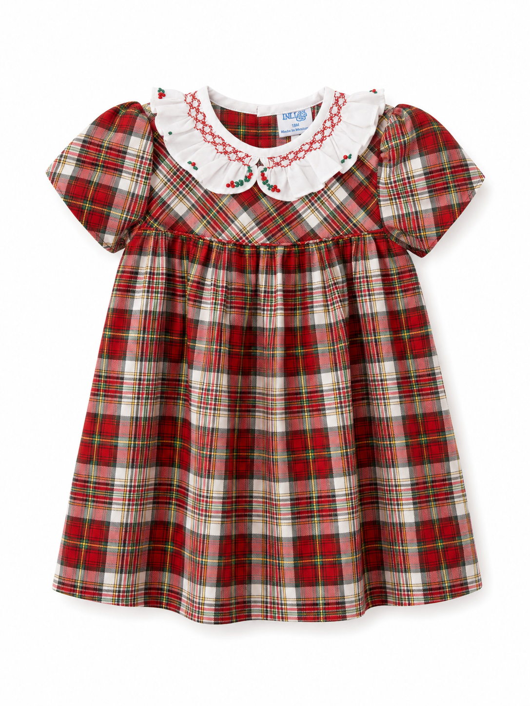 Plaid Girl Christmas Dress