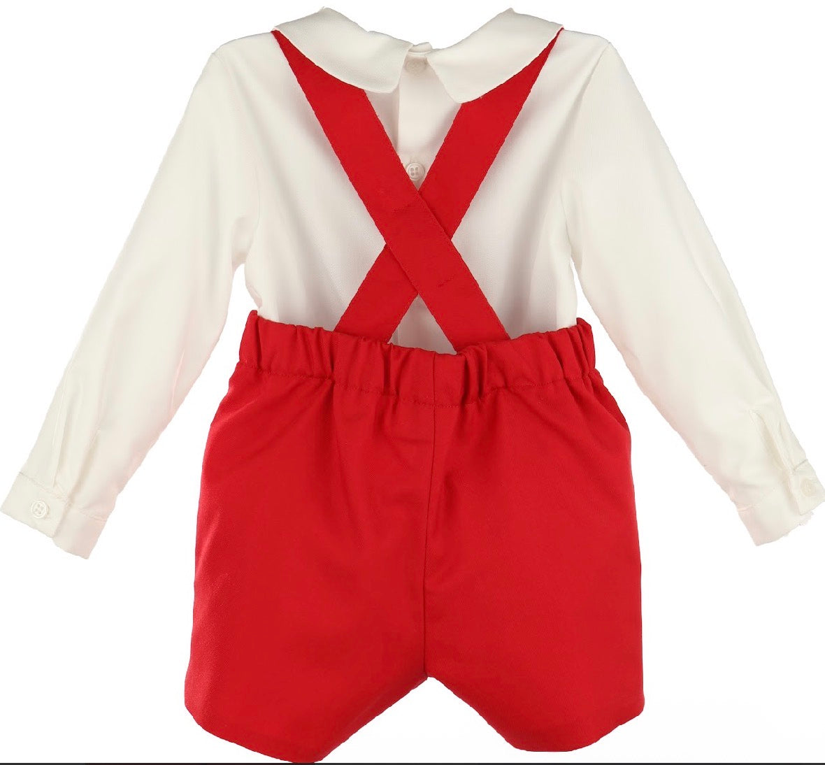 Suspenders Smock Boy Set