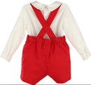 Suspenders Smock Boy Set