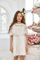 Off White And Gold Dress