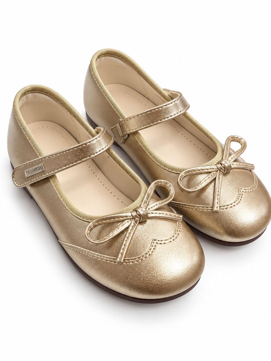 Metallic Gold Ballerinas