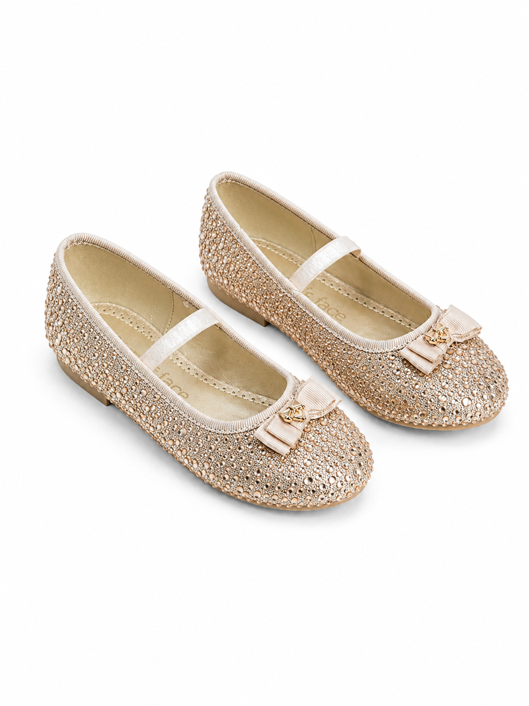 Dahlia Gold Ballerinas