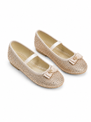 Dahlia Gold Ballerinas