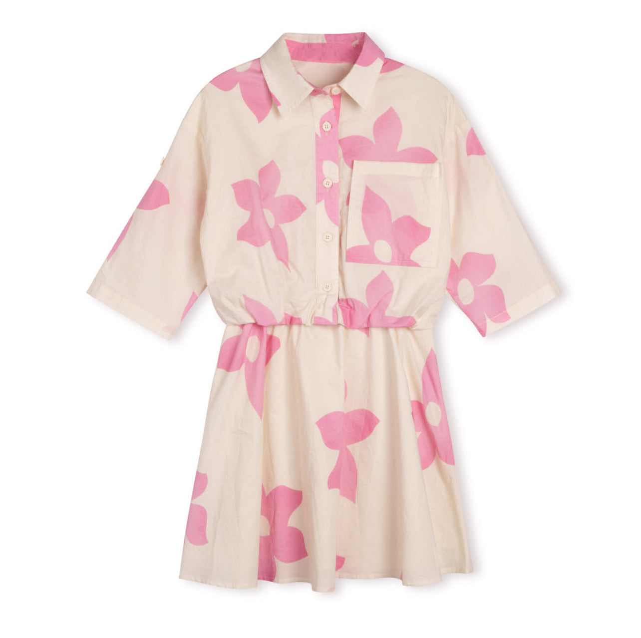 Proplin Flower Shirt Dress