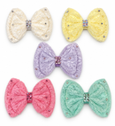 Lace Rhinestone Bow 1pc