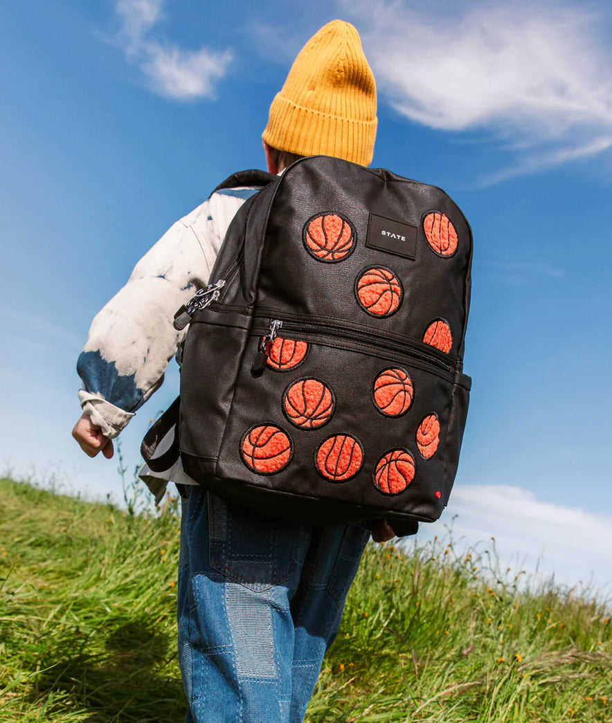 Fuzzy Basketballs Backpack