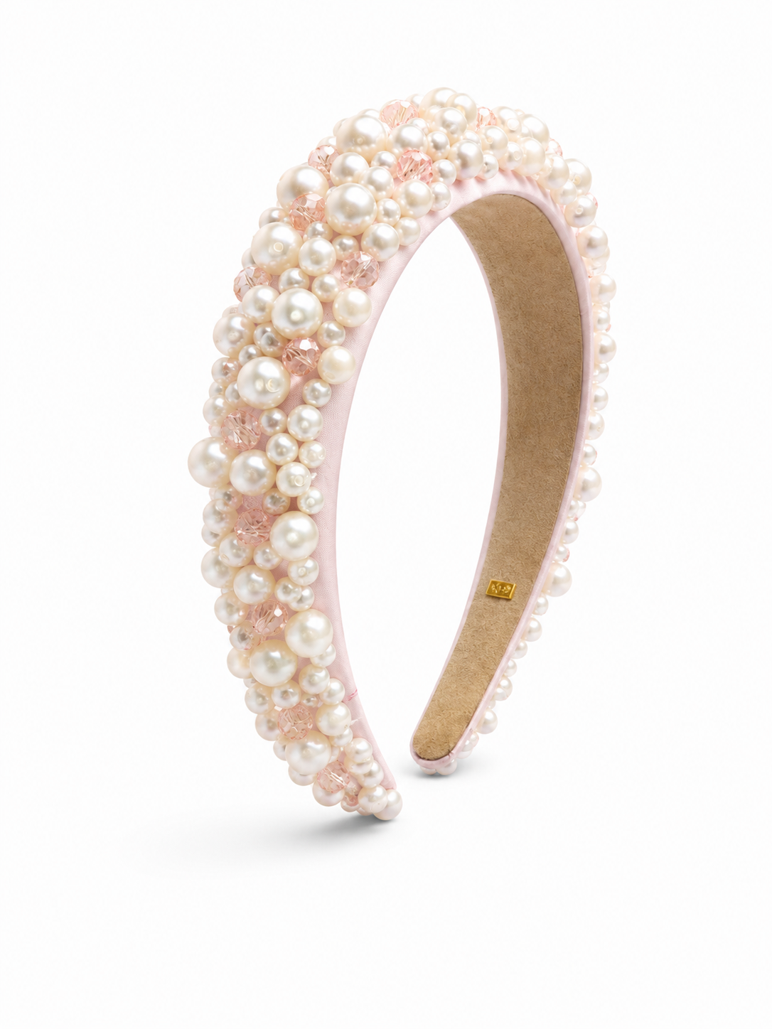 Full Pearl Headband - Pink