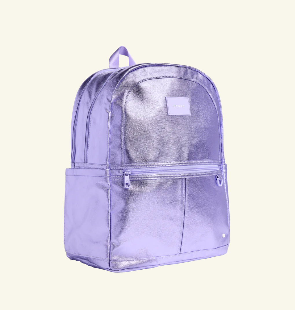 Lilac Kane Double Pocket Large Backpack