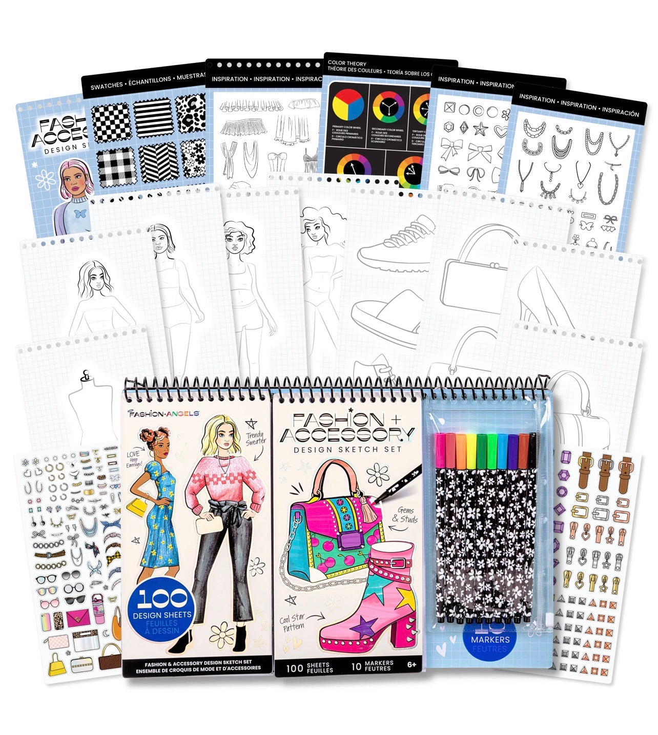 Fashion Accesory Design Sketch Set