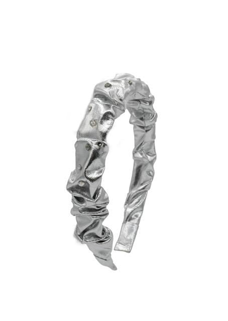 Crinkle Headband Silver