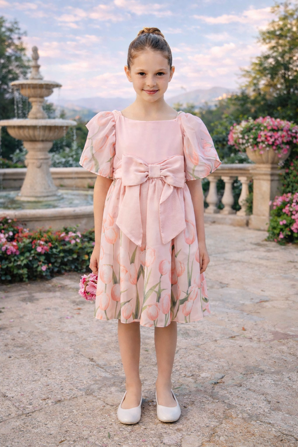 Tulips Print Dress