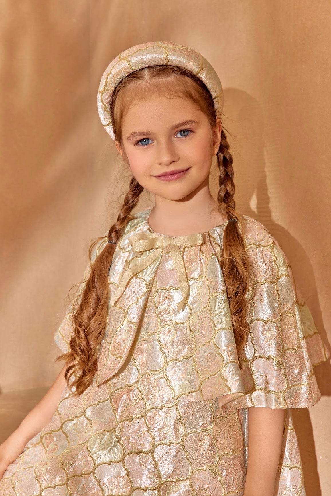 Brocade Cape Dress