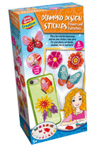 Diamond Design Stickers Flowers