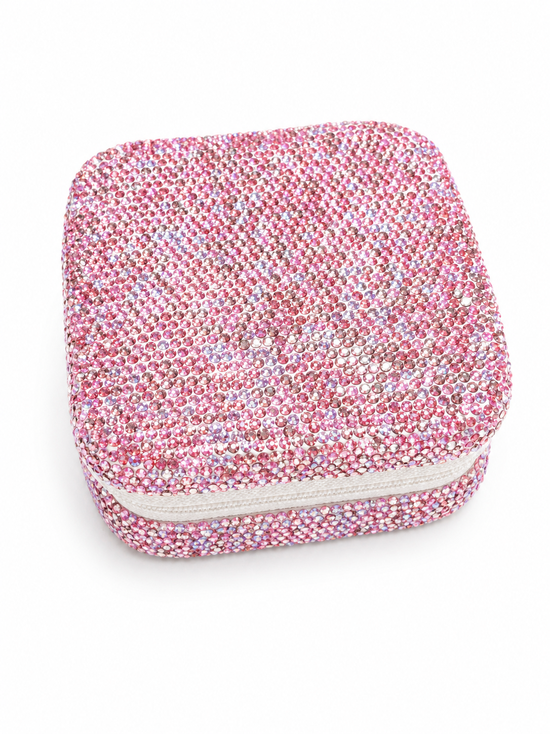 Pink & Purple Rinhestone Jewelry Box