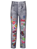 Ruffle Spray Denim Set