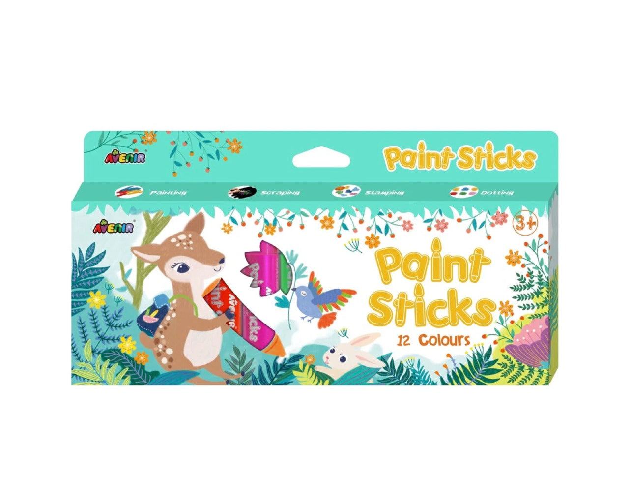 Paint Sticks 12 Colours