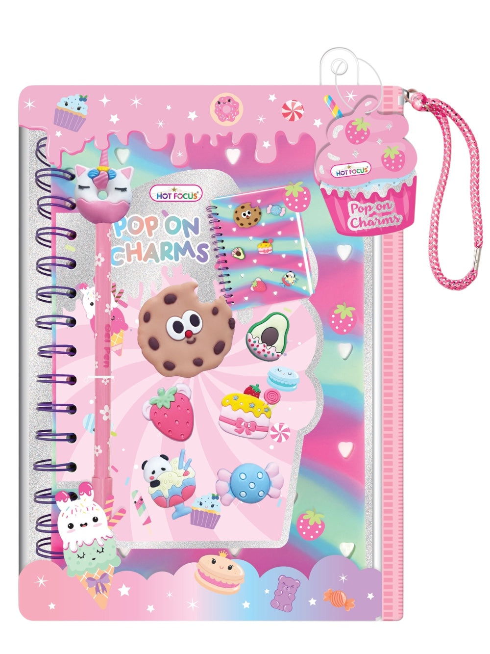 Pop On Charms - Trendy Writing Fun Sweet
