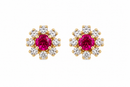 Hot Pink 14Kt. Earrings