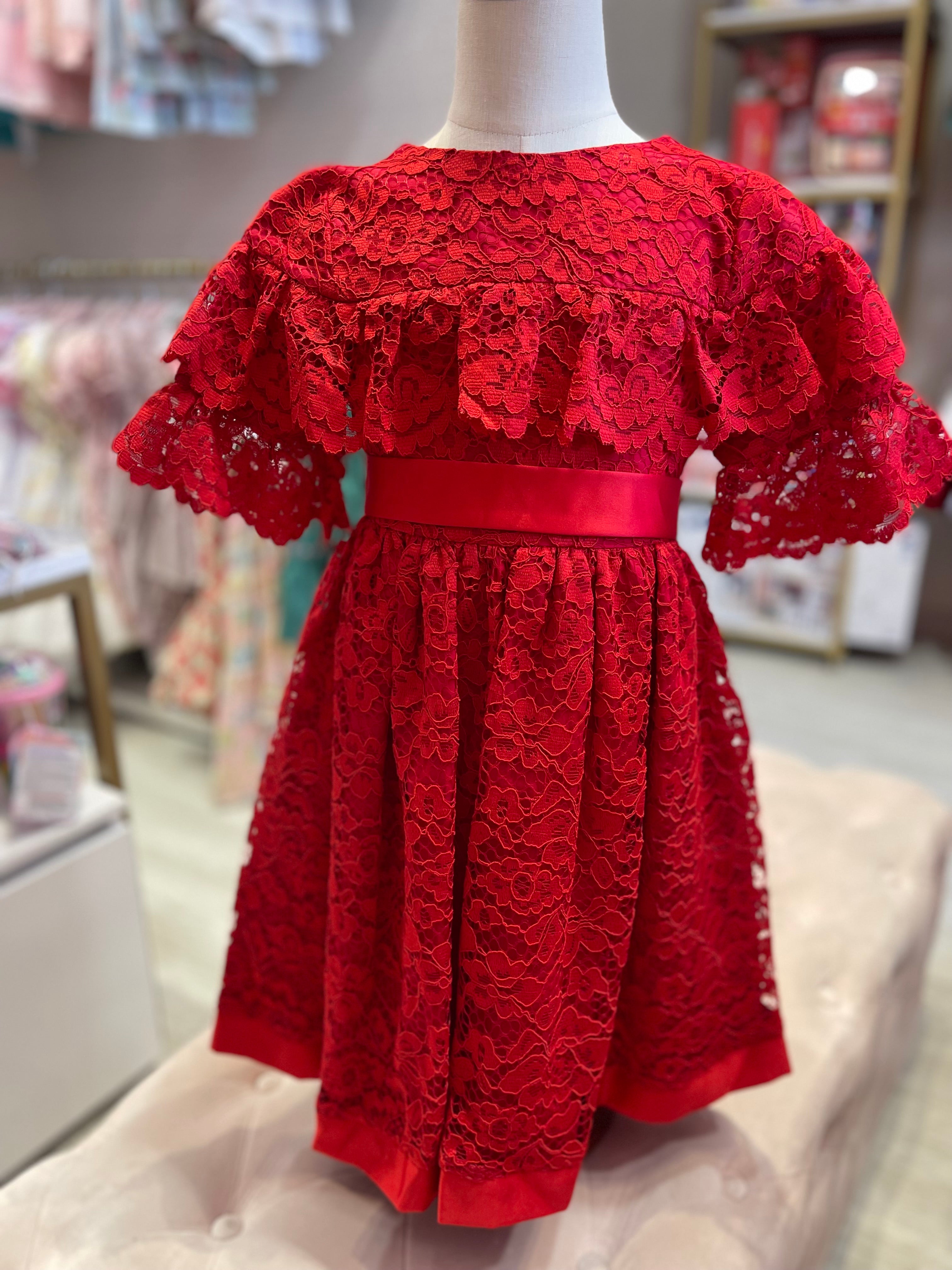 Red Laced Dress