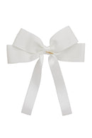 Noa Bow Clip - White