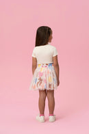 Sleeveless Big Blue Bow Set