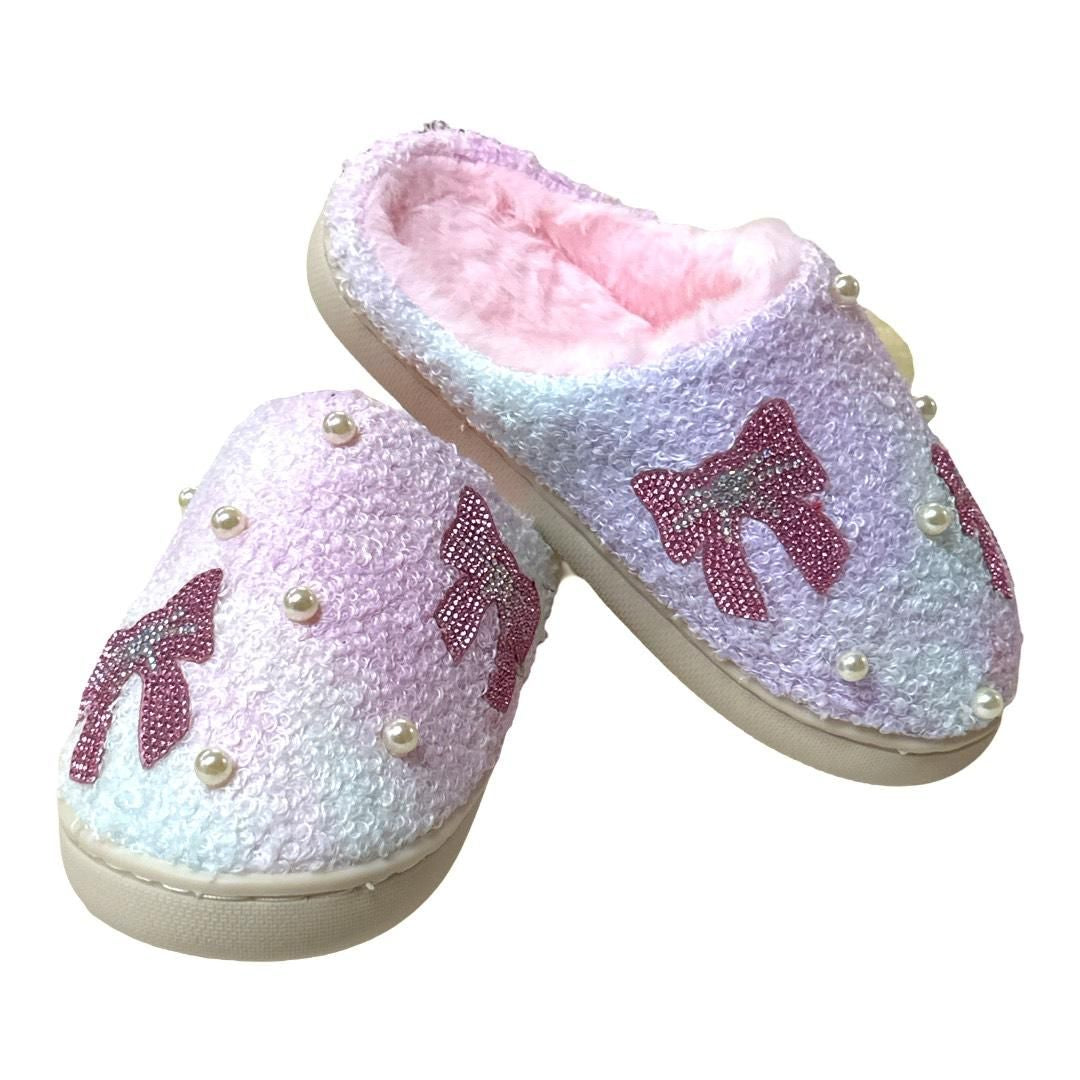 Crystal Bow Slippers