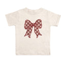 Christmas Plaid Bow Patch Set