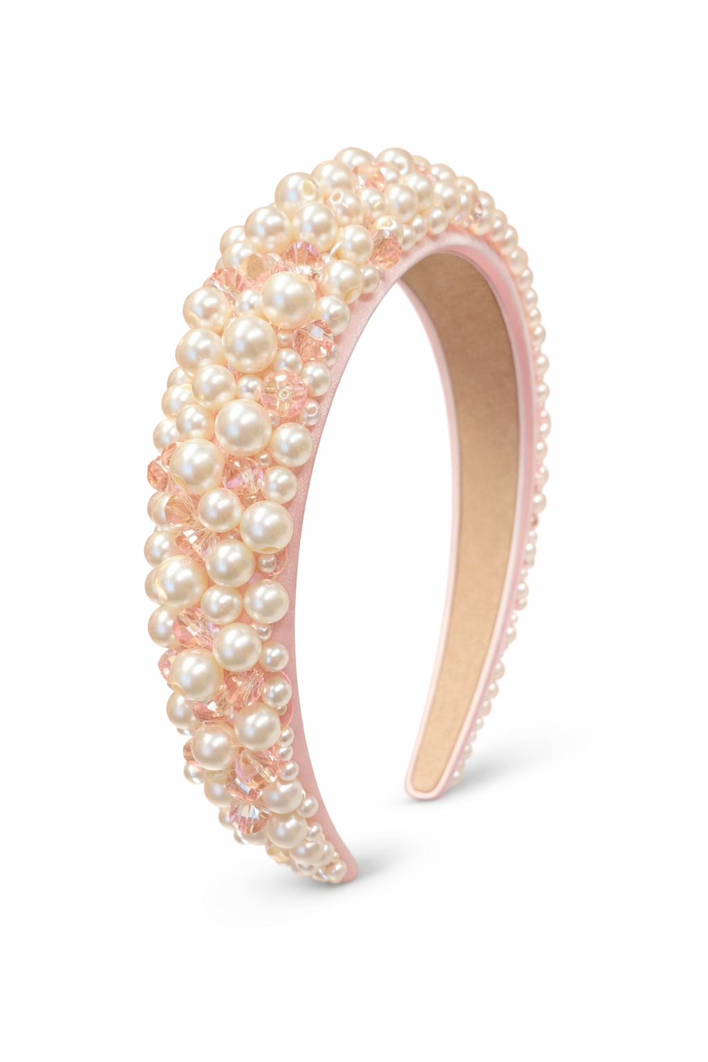 Full Pearl Headband - Pink