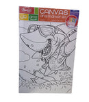 Shark Canvas With Paint