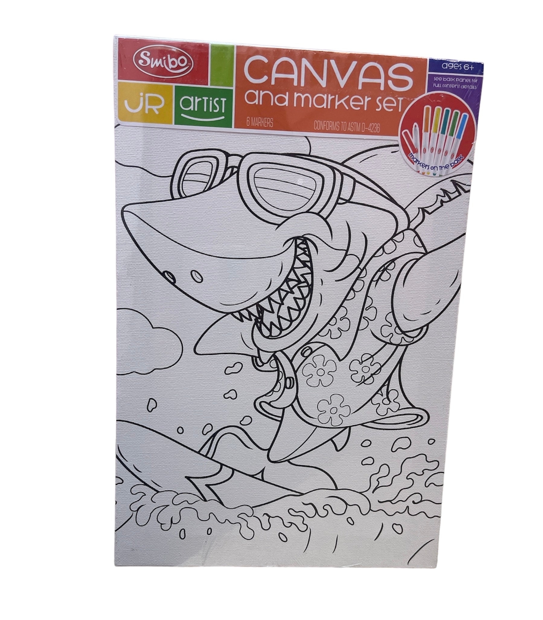 Shark Canvas With Paint