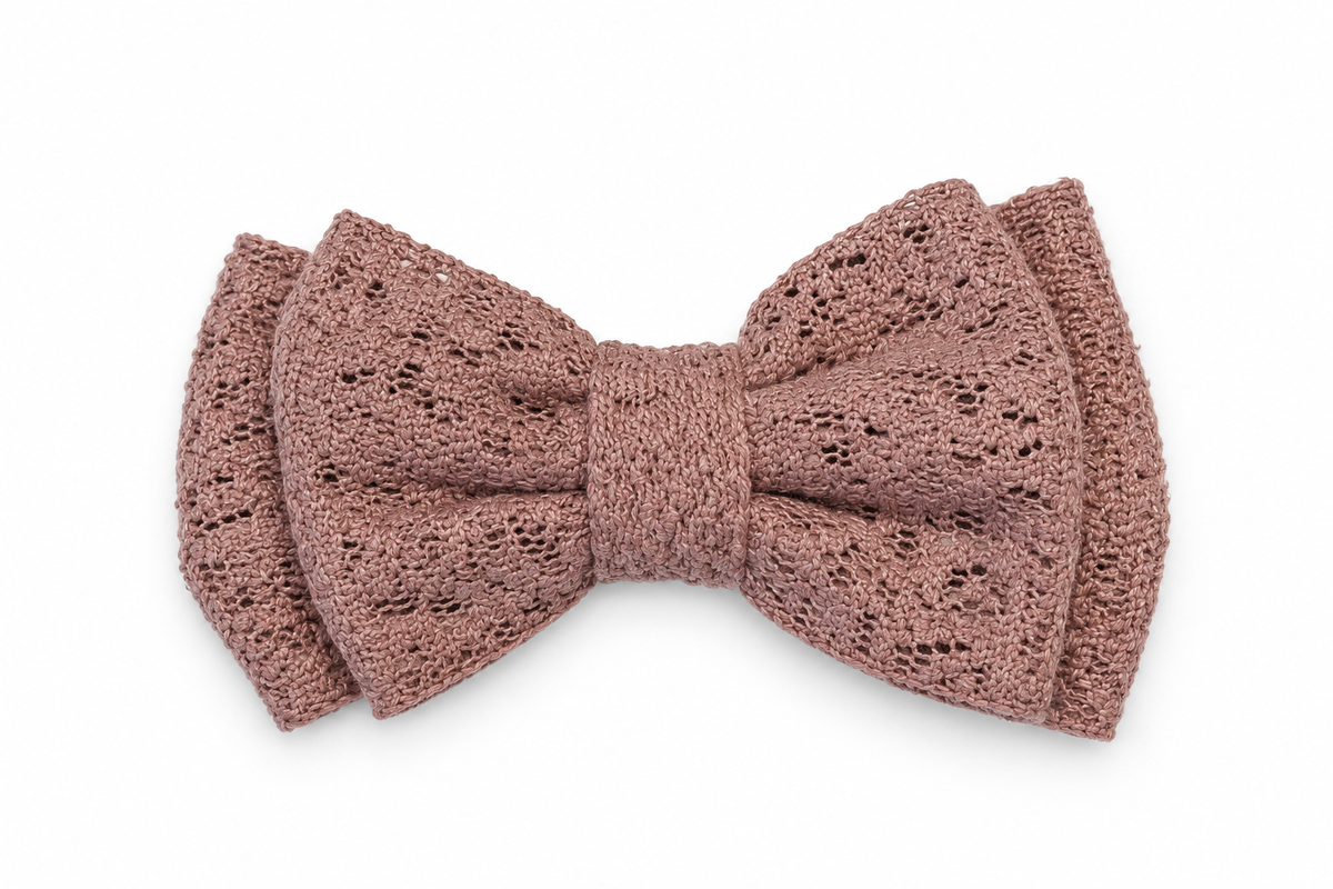 Rose Crochet Bow
